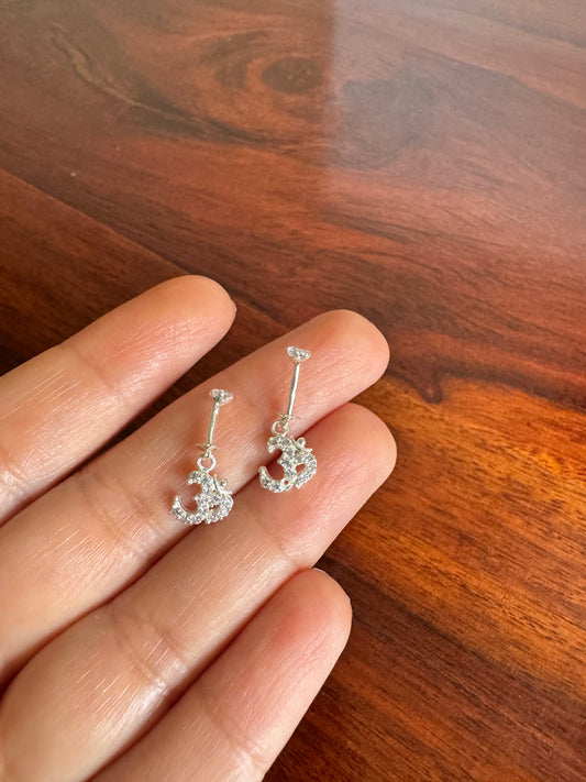 Everyday Bugadi - OM Helix Earrings - 92.5 Silver