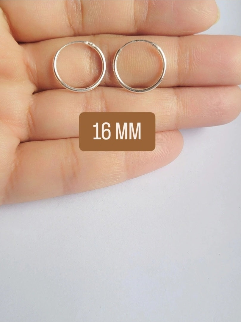 Silver Glow Bali (Set Of 4) Statement Hoop 92.5 Earrings