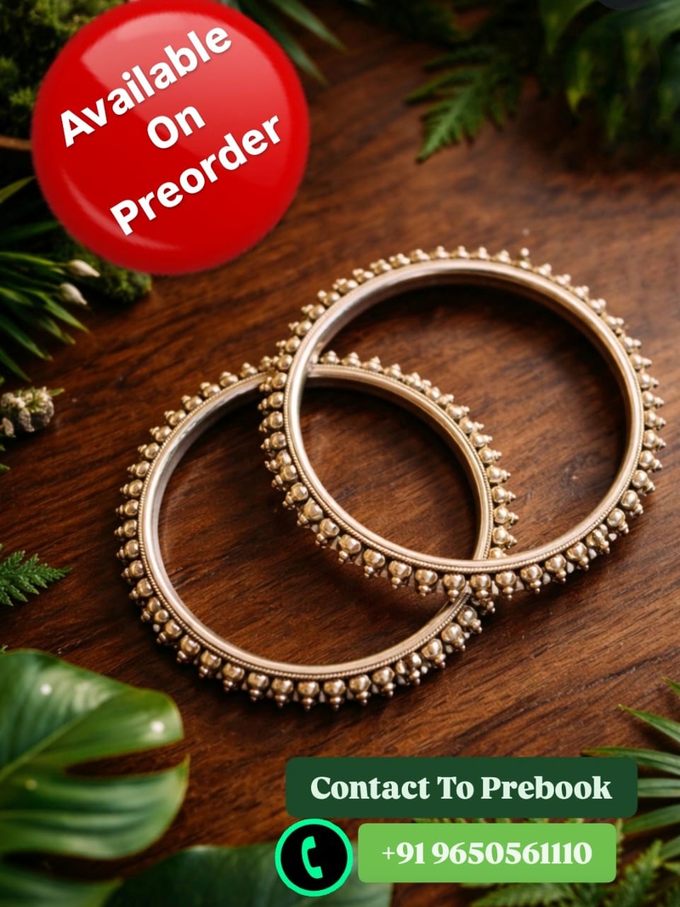 Pair of 92.5 Silver Bangles