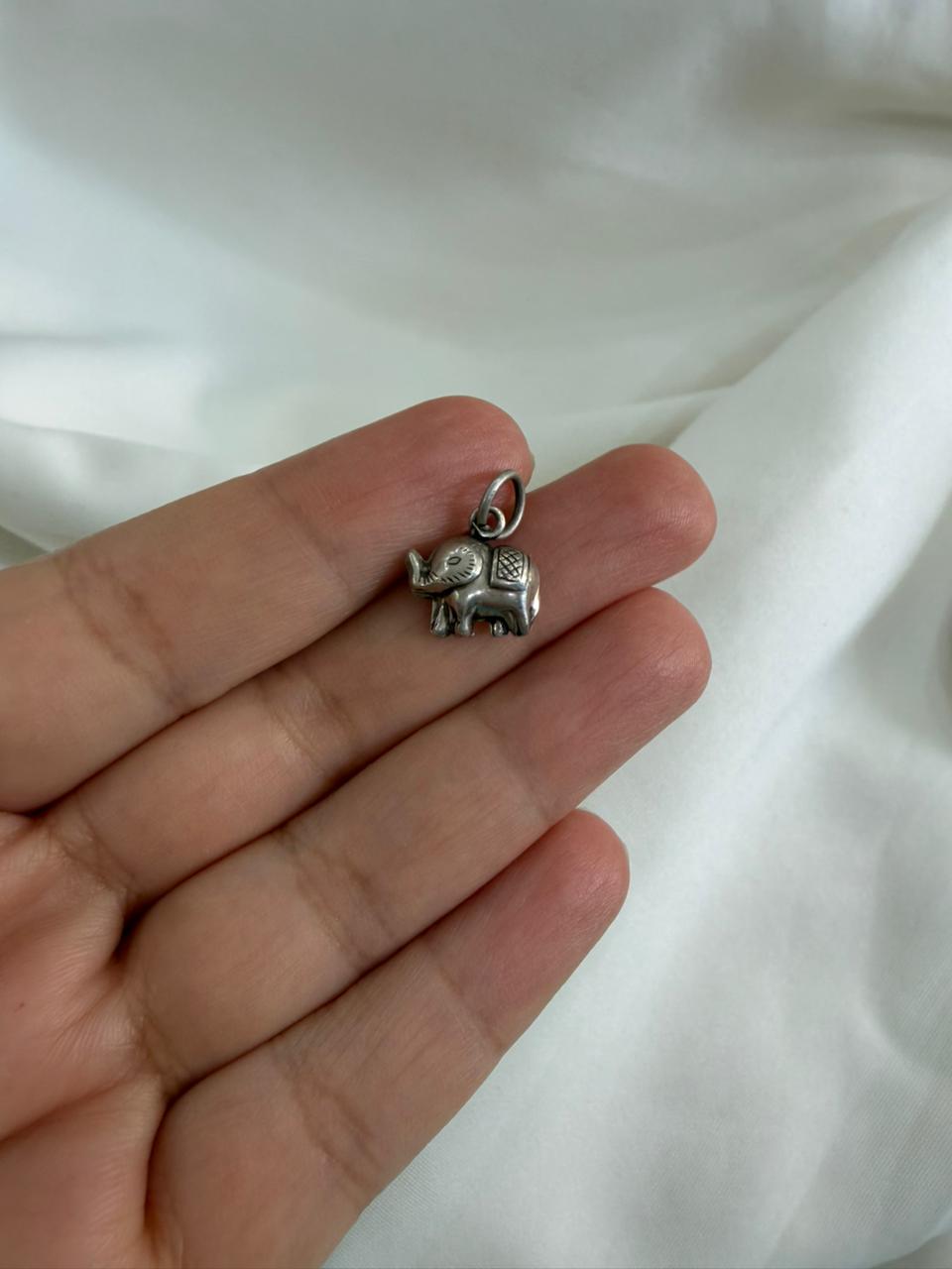 Kids Chota Haathi Pendants - Elephant 925 Silver Handcrafted Pendant (With or Without Chain)