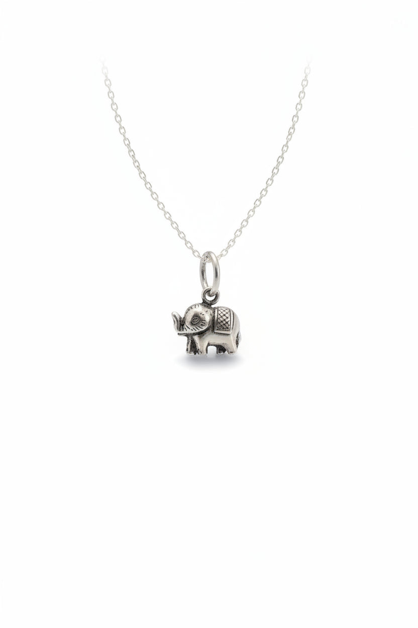 Kids Chota Haathi Pendants - Elephant 925 Silver Handcrafted Pendant (With or Without Chain)