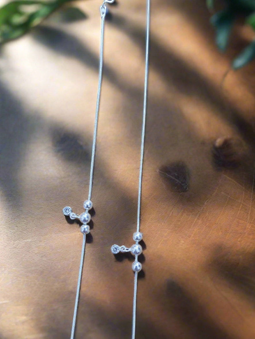 Manke - Handcrafted 92.5 Light Weight Anklet
