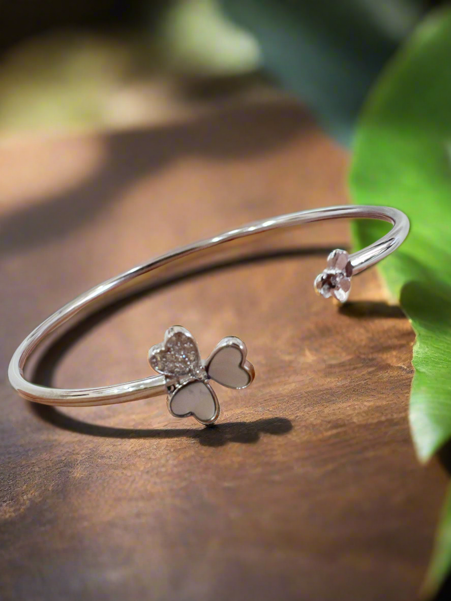 Heartleaf 92.5 Silver Bracelet - Handcrafted