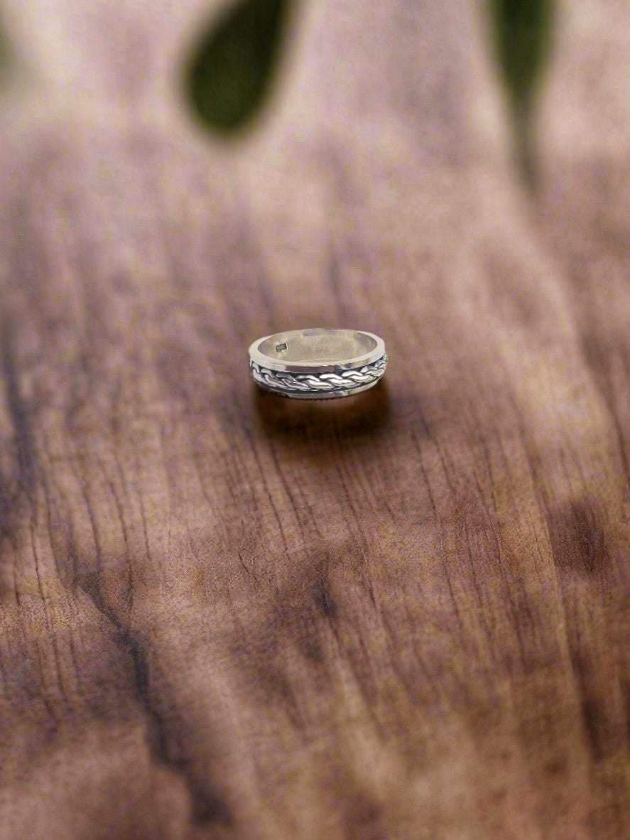 Eternal Weave Band 92.5 Silver Handcrafted Ring