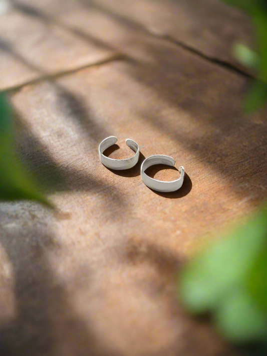 Gleam Band 92.5 Silver Toe Rings - Pair