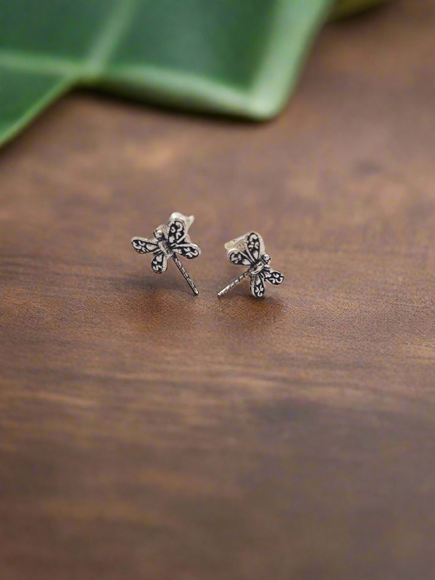 Dragon Fly Whisper 92.5 Silver Studs - Handcrafted