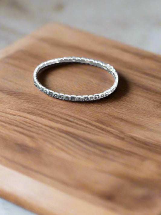 Marcasite Vintage Openable Bracelet 92.5 Silver