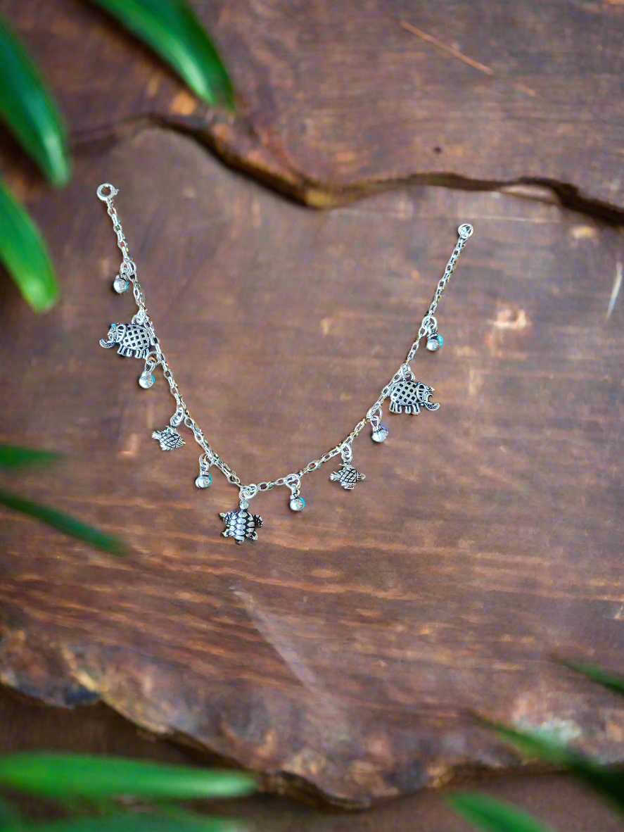Sagarika – Animal Charm Bracelet 92.5 Silver