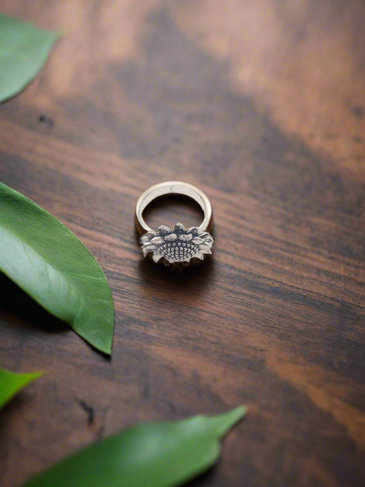 The Sunshine Silver Bloom 92.5 Silver Handcrafted Ring