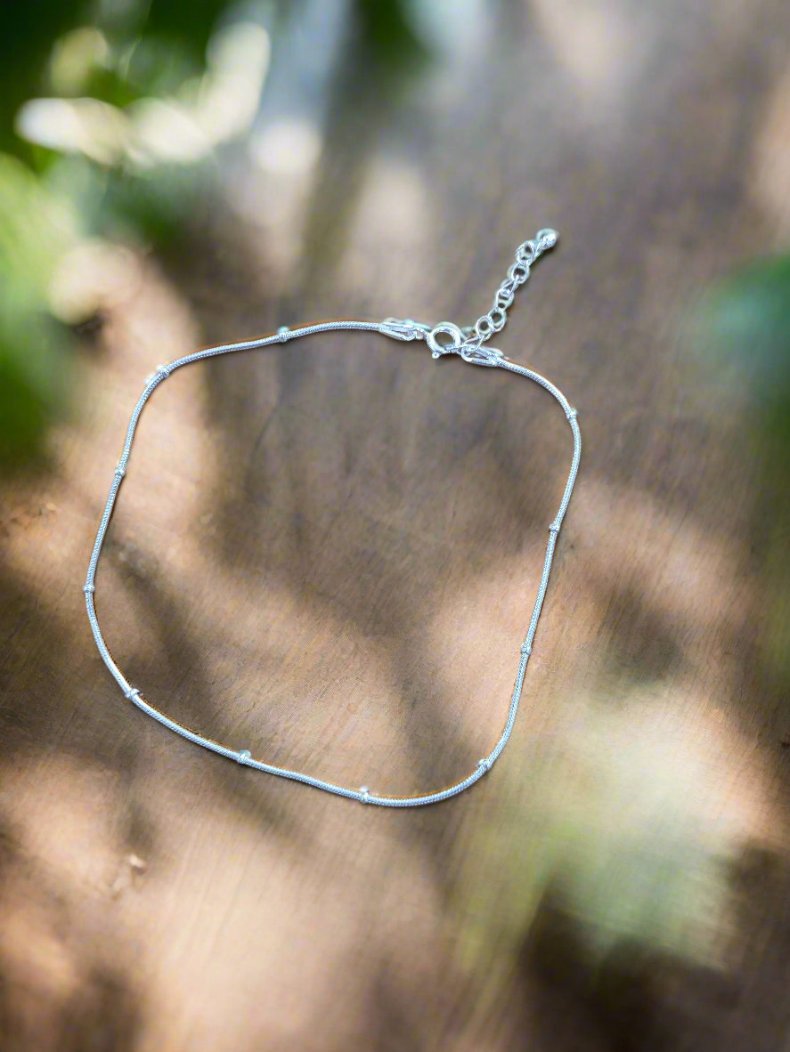 Myra - Handcrafted 92.5 Light Weight Anklet
