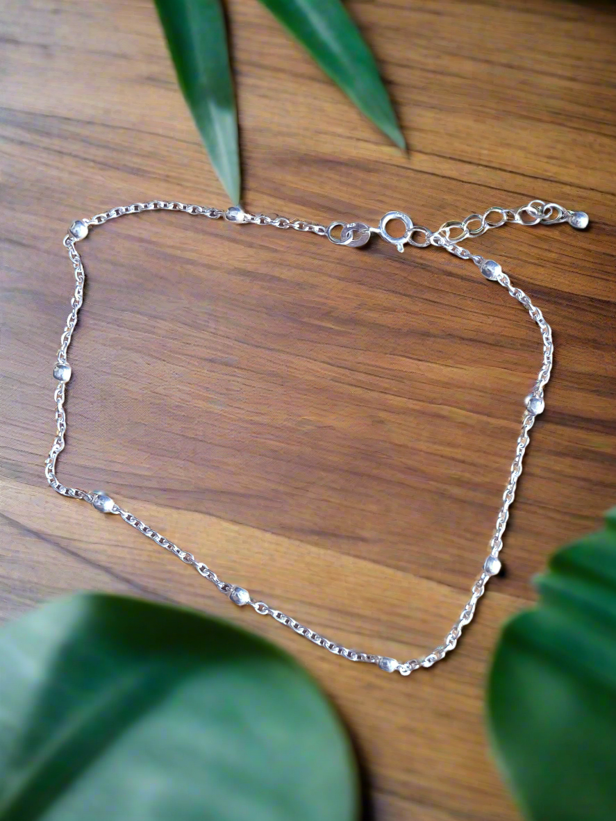 Reshmi - Handcrafted 92.5 Light Weight Anklet