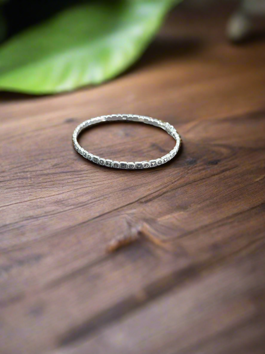 Marcasite Vintage Openable Bracelet 92.5 Silver