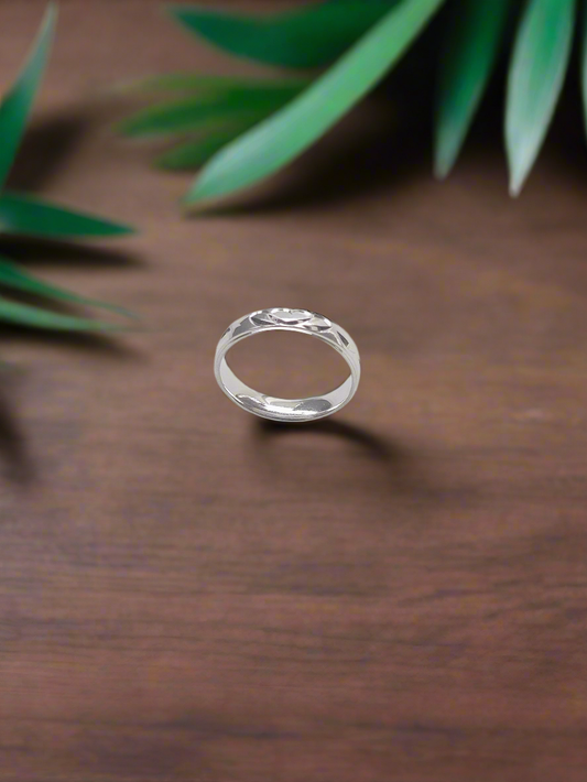 Vine Leaf Band 92.5 Silver Ring