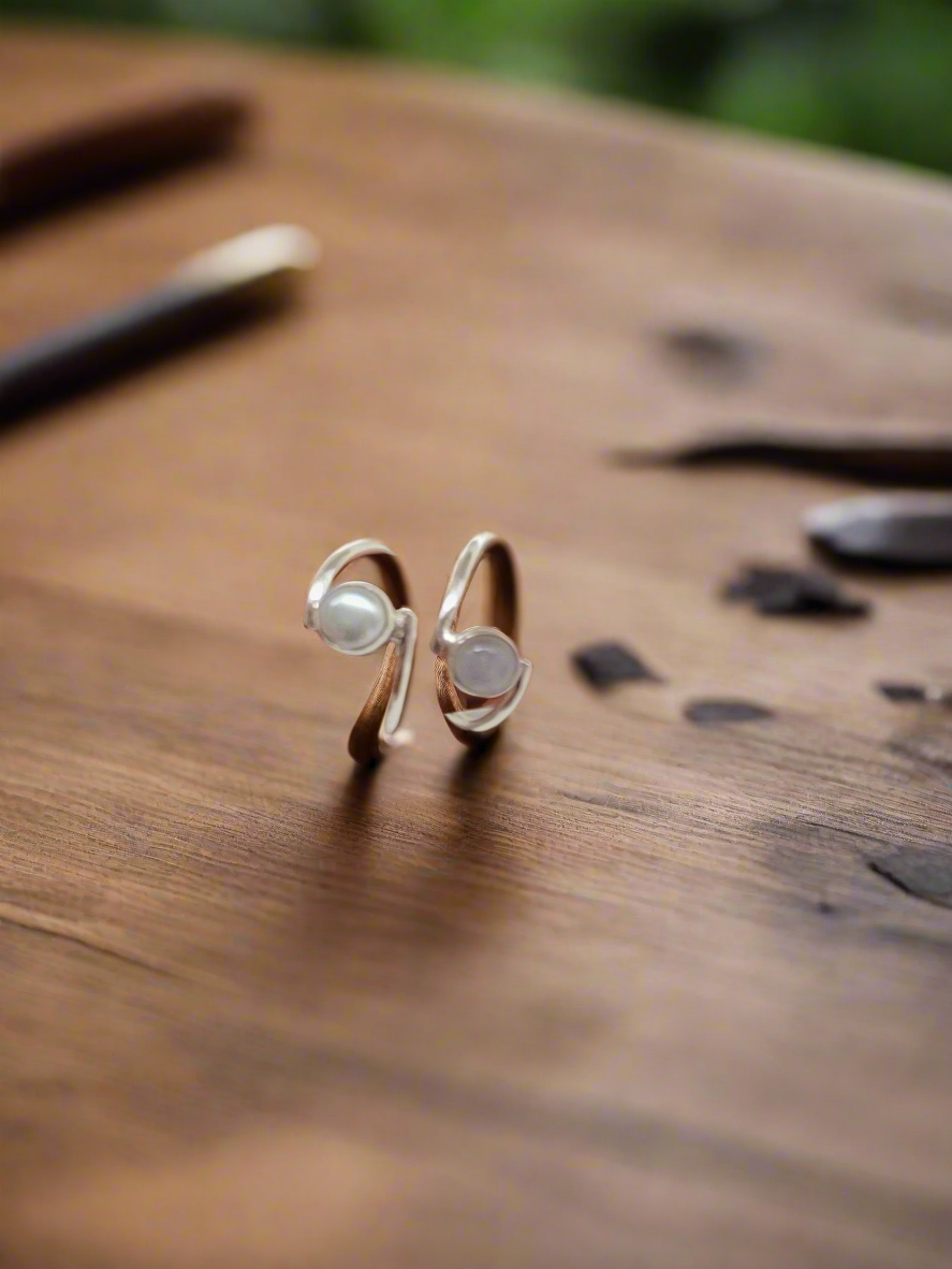 Lunar Duo Wrap Adjustable 92.5 Silver Handcrafted Ring