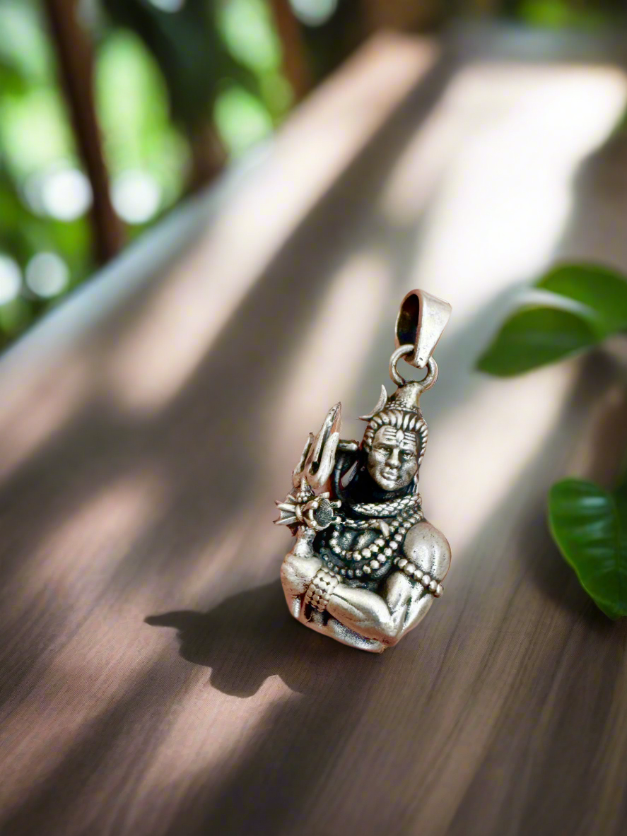 Shambhu 92.5 Silver Handcrafted Pendant (With or Without Chain)