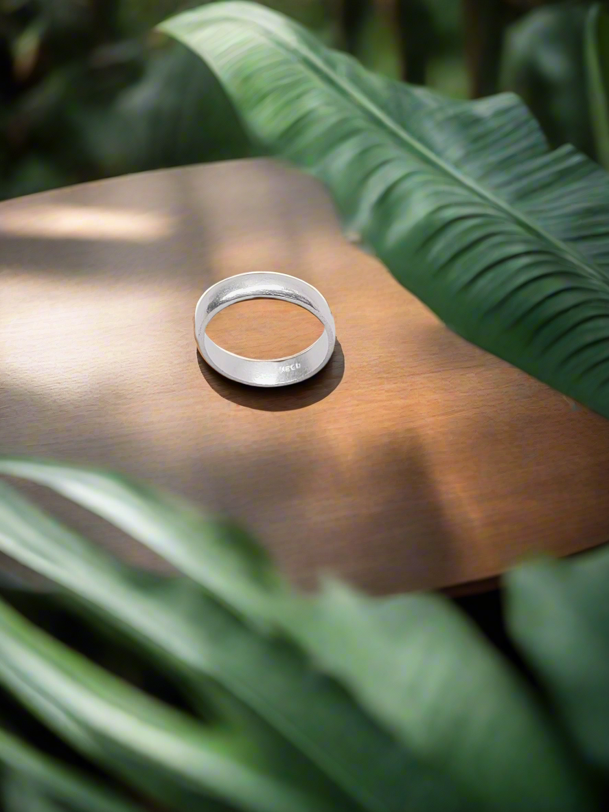 Pure Line Band 92.5 Silver Ring