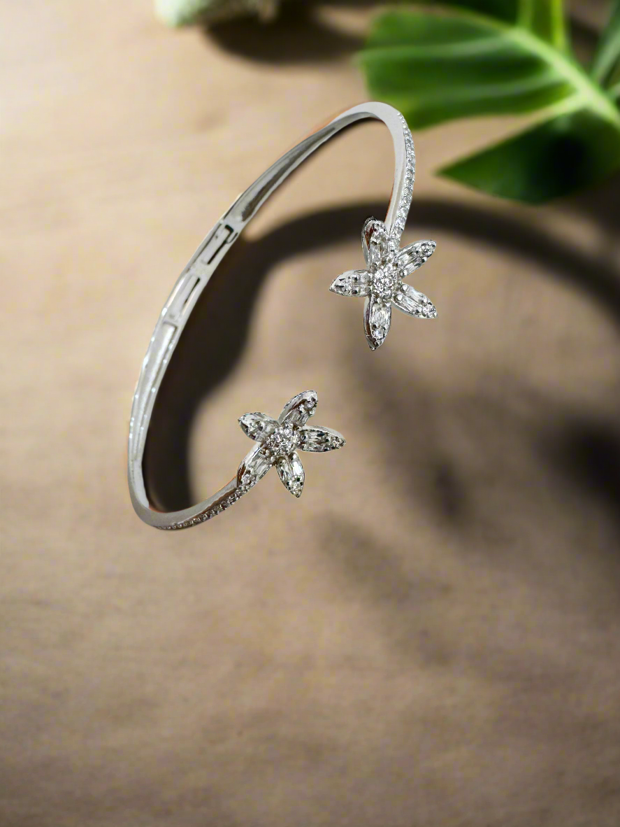 Bloomcuff 92.5 Silver Bracelet - Handcrafted