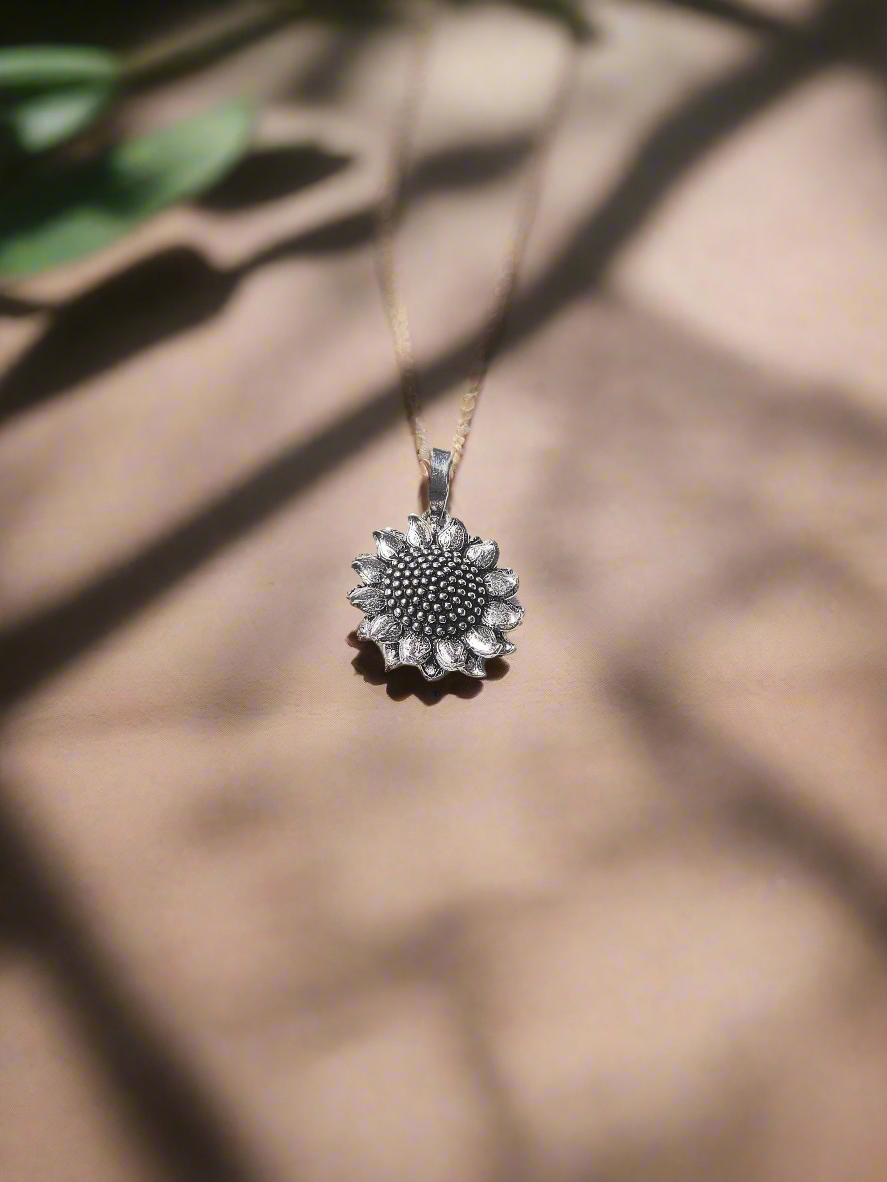 The Sunshine Sunbloom 92.5 Silver Pendant (Without Chain)