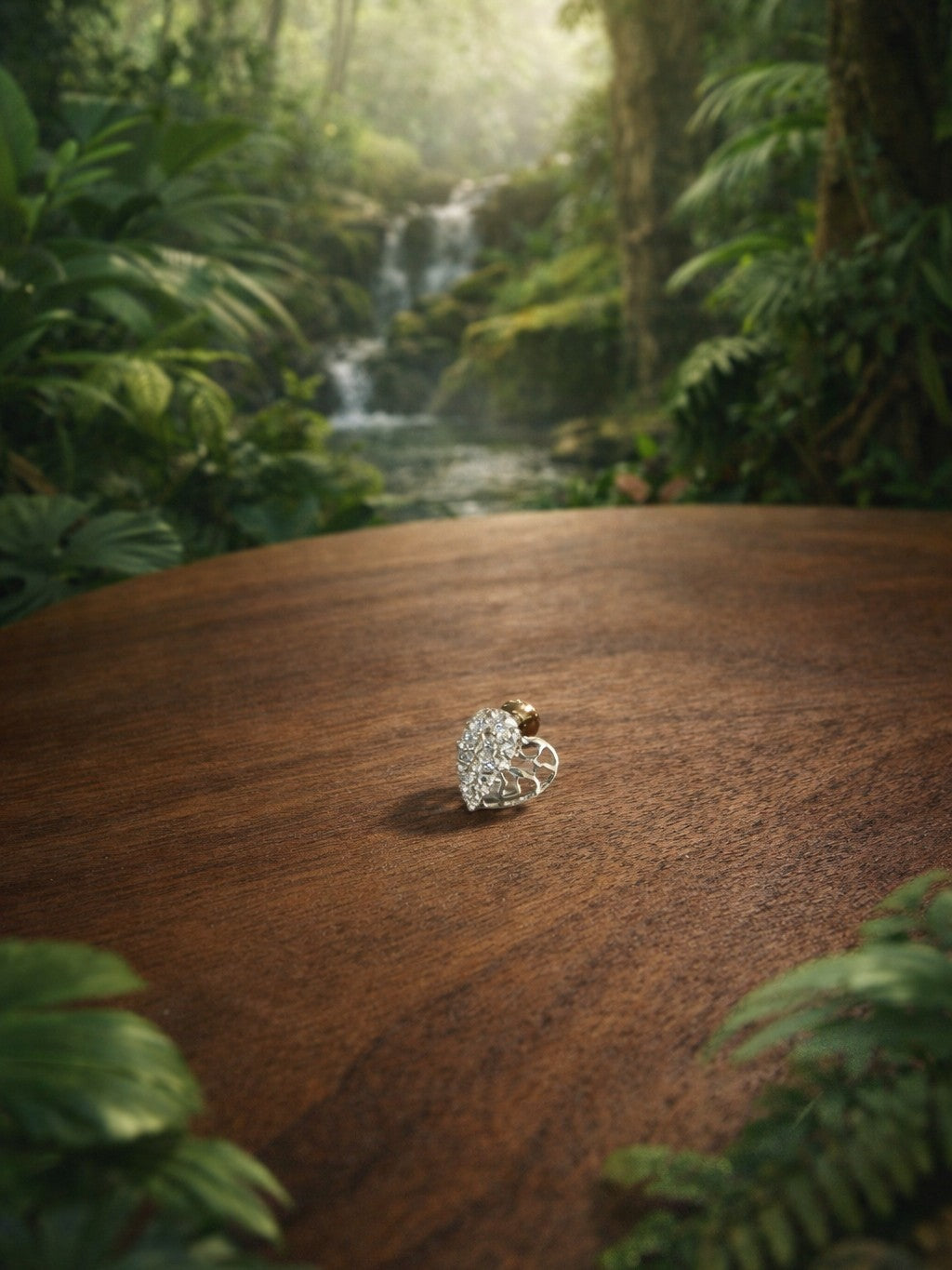 Paanjaali - 92.5 Silver Nosepin - Flat Back Screw