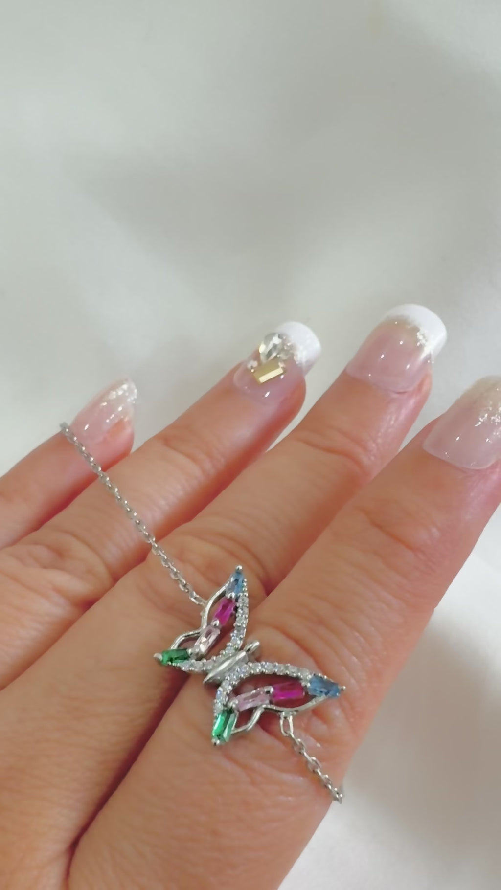 Eira Titli – 92.5 Silver Butterfly Charm Minimalistic Bracelet