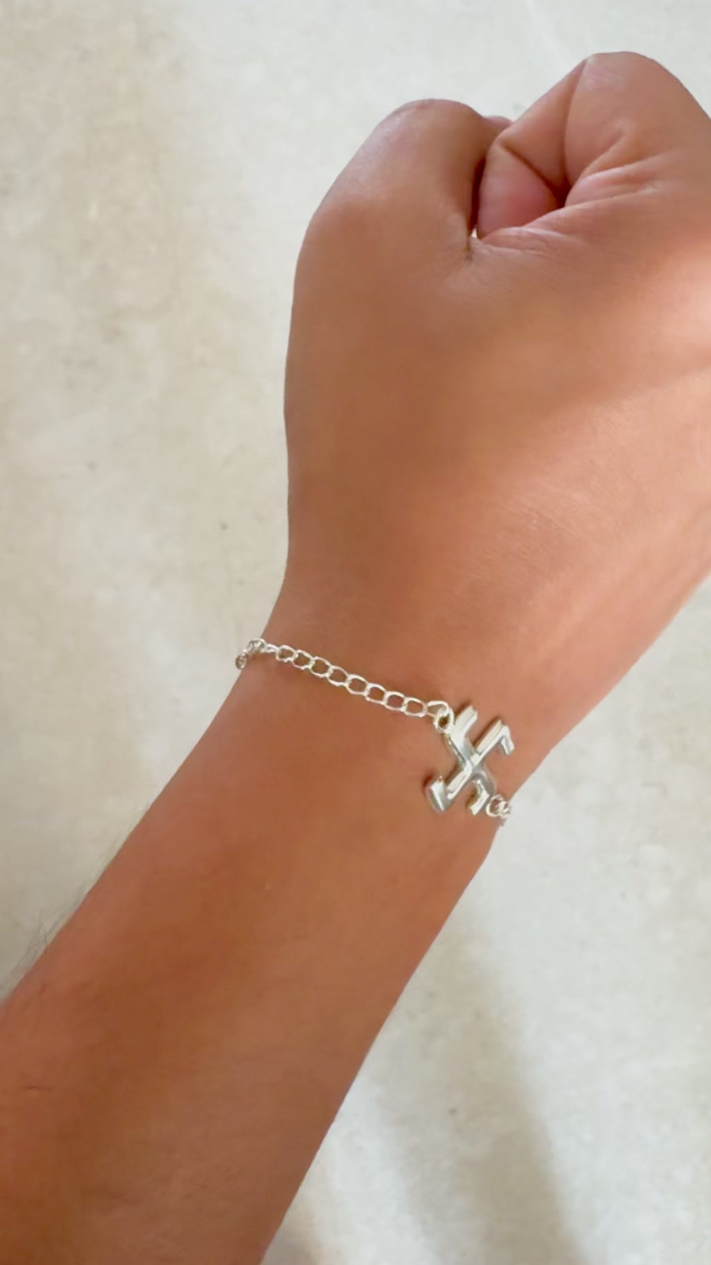 Swastik Silver Rakhis for Bhai Bhabhi (Lumba) – 925 Handcrafted Silver