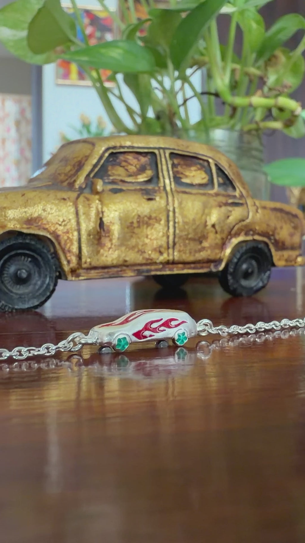 Car Bracelet Kids Rakhi - 925 Silver