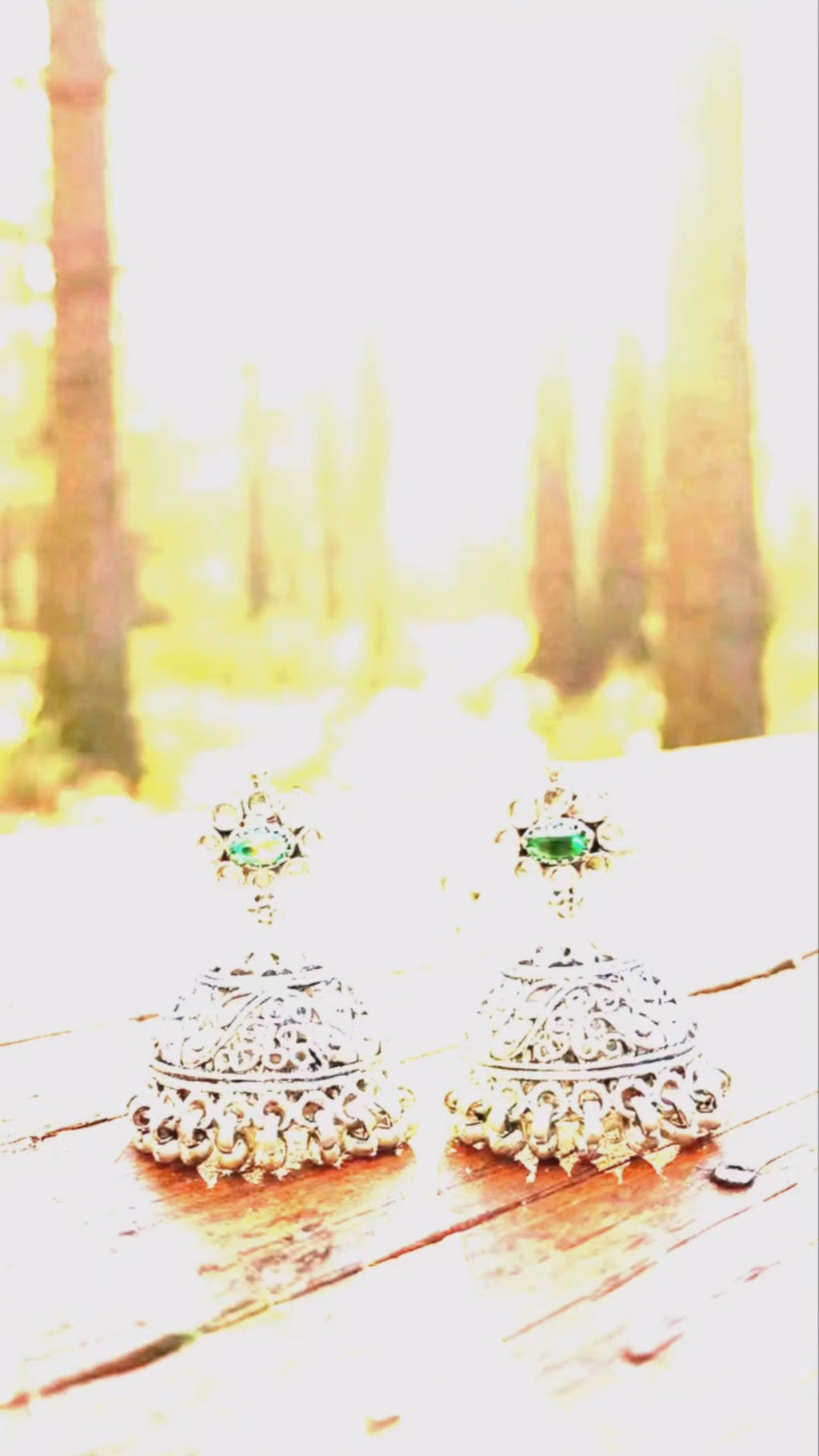 Meher - Dome Shaped Jhumkis 925 Silver Jhumkis