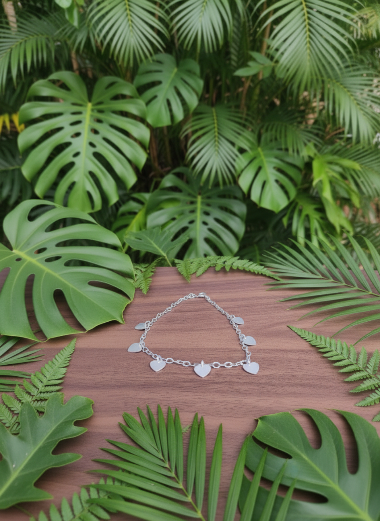 Sagarika – Heart Charm Bracelet 92.5 Silver