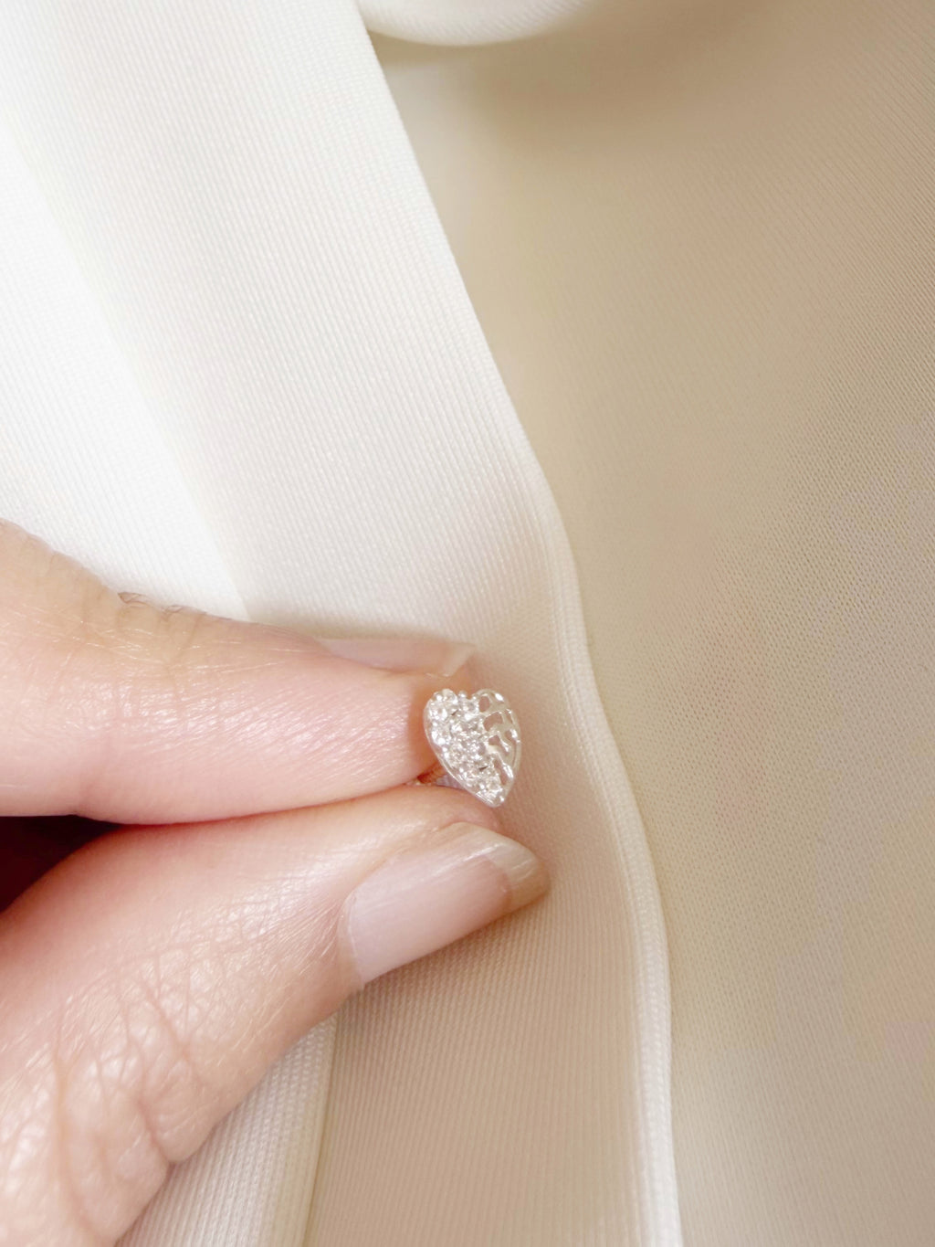 Paanjaali - 925 Silver Nosepin - Flat Back Screw
