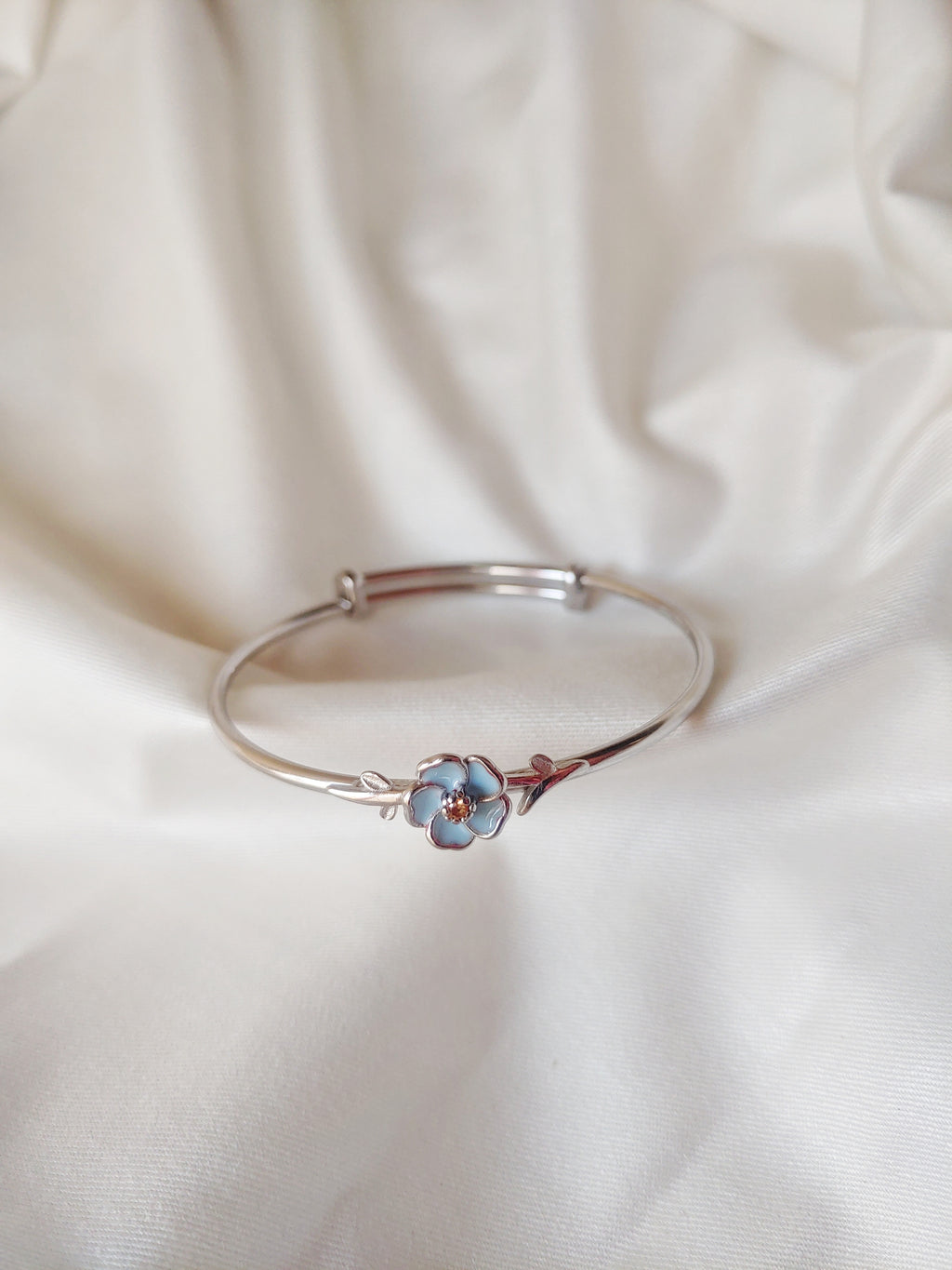 Blossom - 925 Silver Bracelet With Flower Motif for Kids