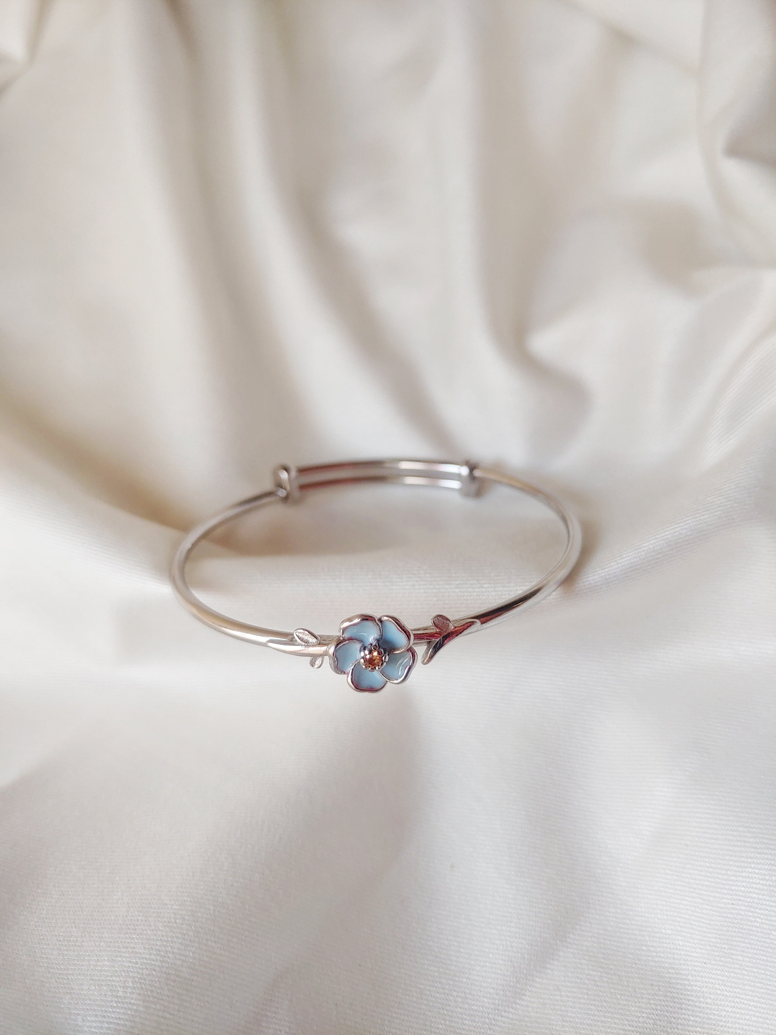 Blossom - 92.5 Silver Bracelet With Flower Motif for Kids