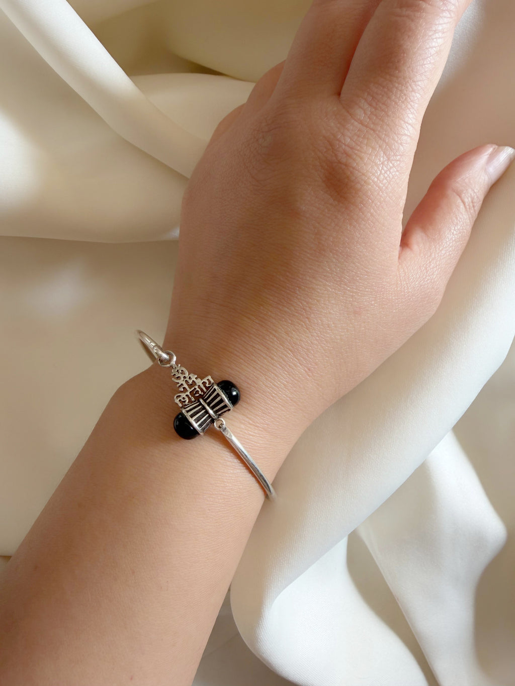 Rudratva Harmony - Shiva 925 Silver Handcrafted Openable Bracelet