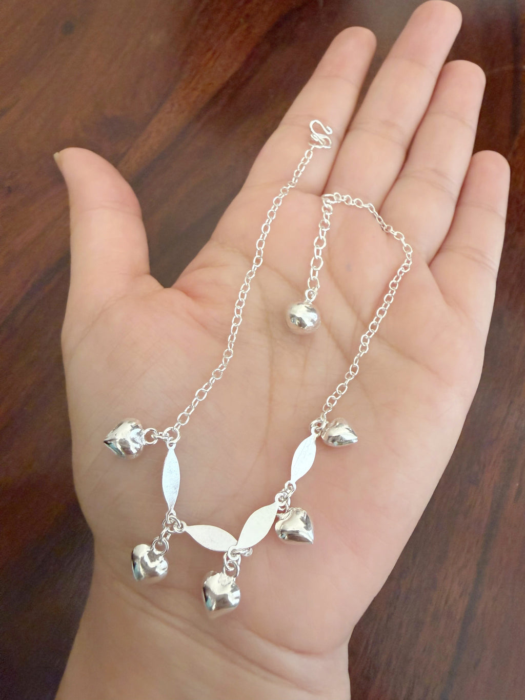 Hridya Manjri 925 Lightweight Silver Anklet - Single