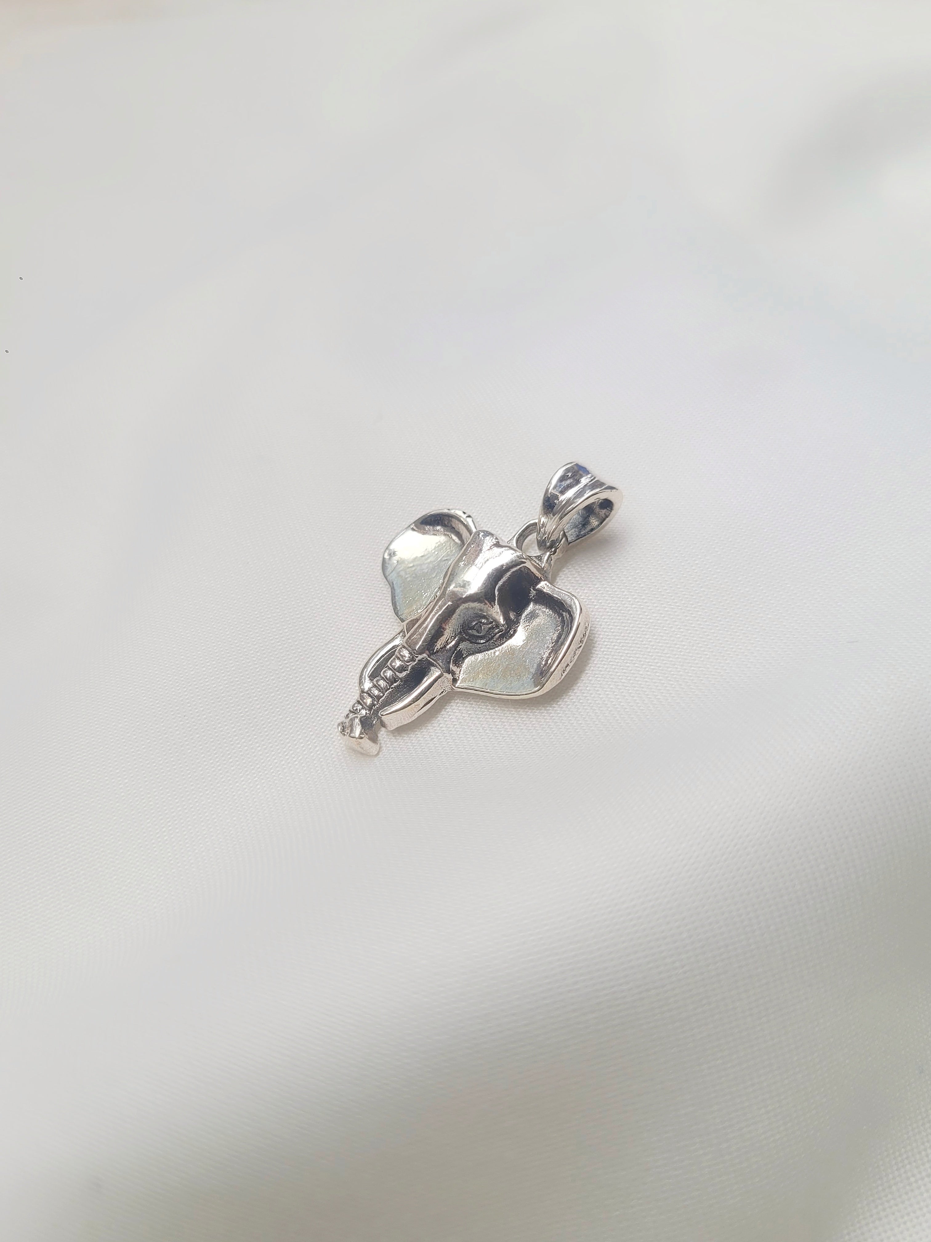 Elephant Majesty 92.5 Silver Pendant (Without Chain) - Handcrafted