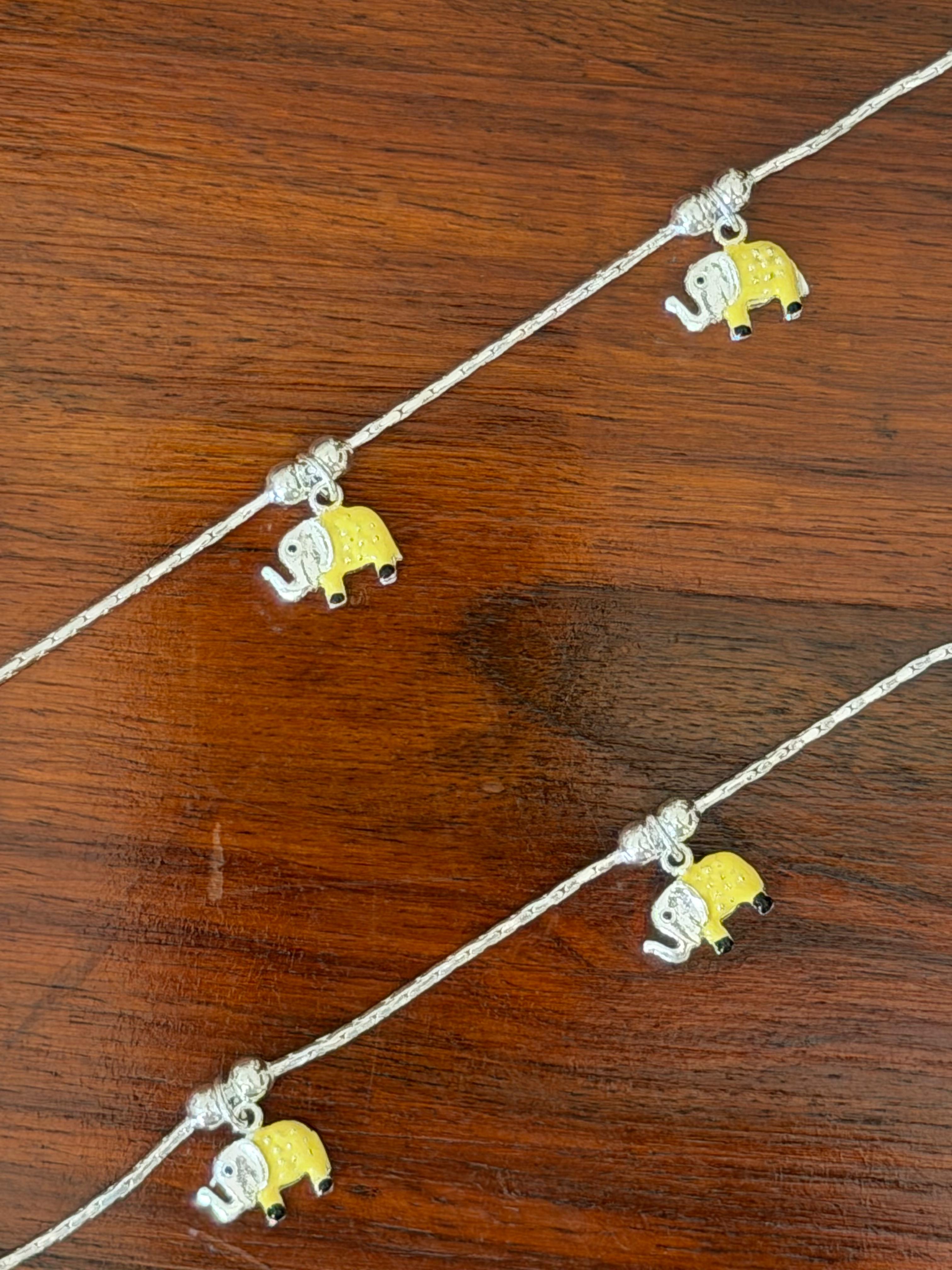 Gannu Little Steps - 92.5 Silver Anklets for Kids