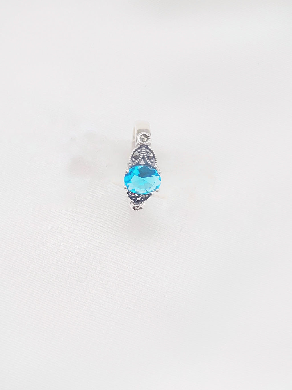 Marcasite Ocean Flame 92.5 Silver Ring