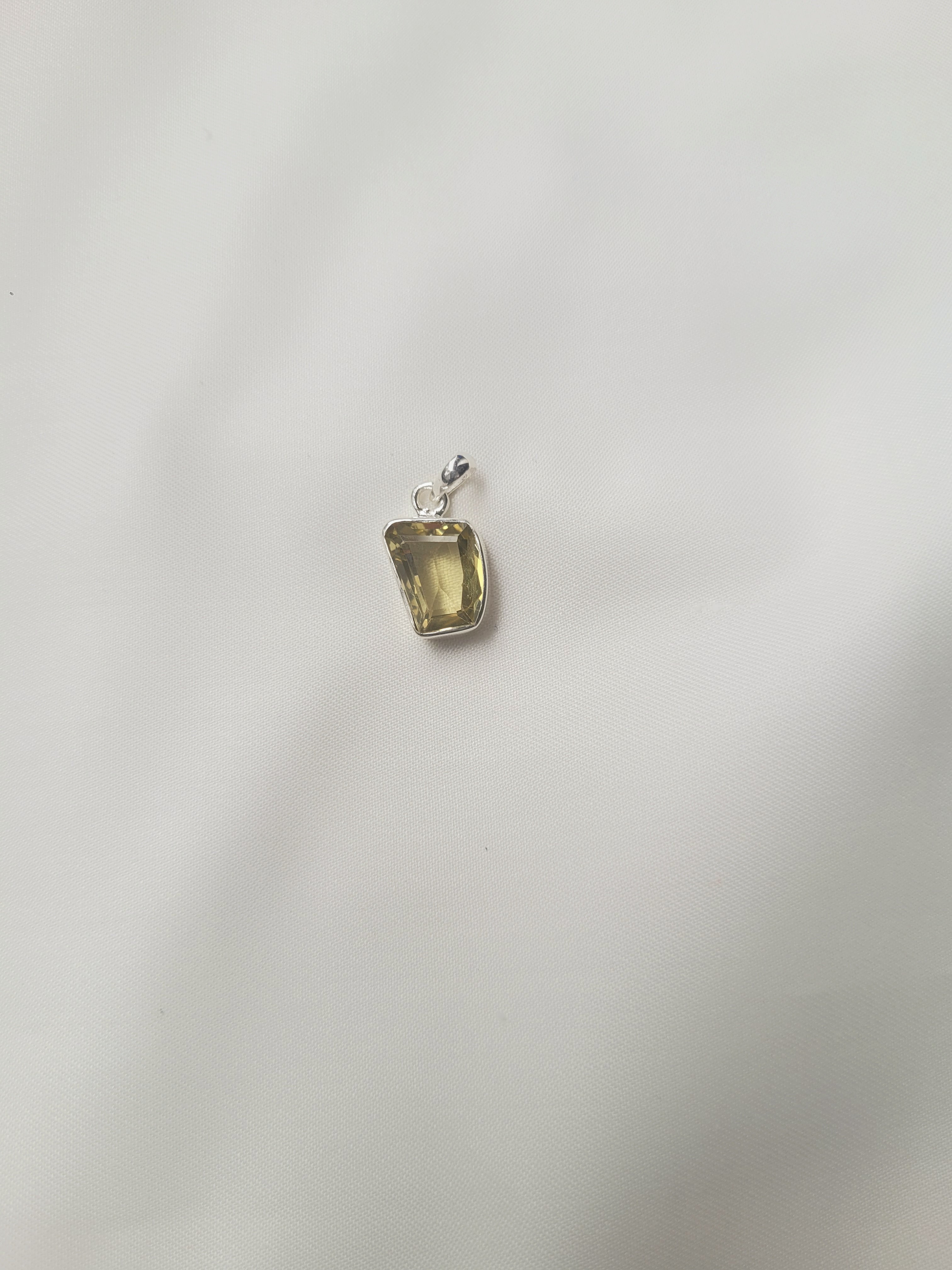 Green Onyx 92.5 Silver Pendant (Without Chain)