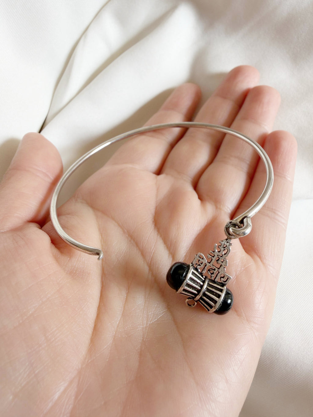 Rudratva Harmony - Shiva 925 Silver Handcrafted Openable Bracelet