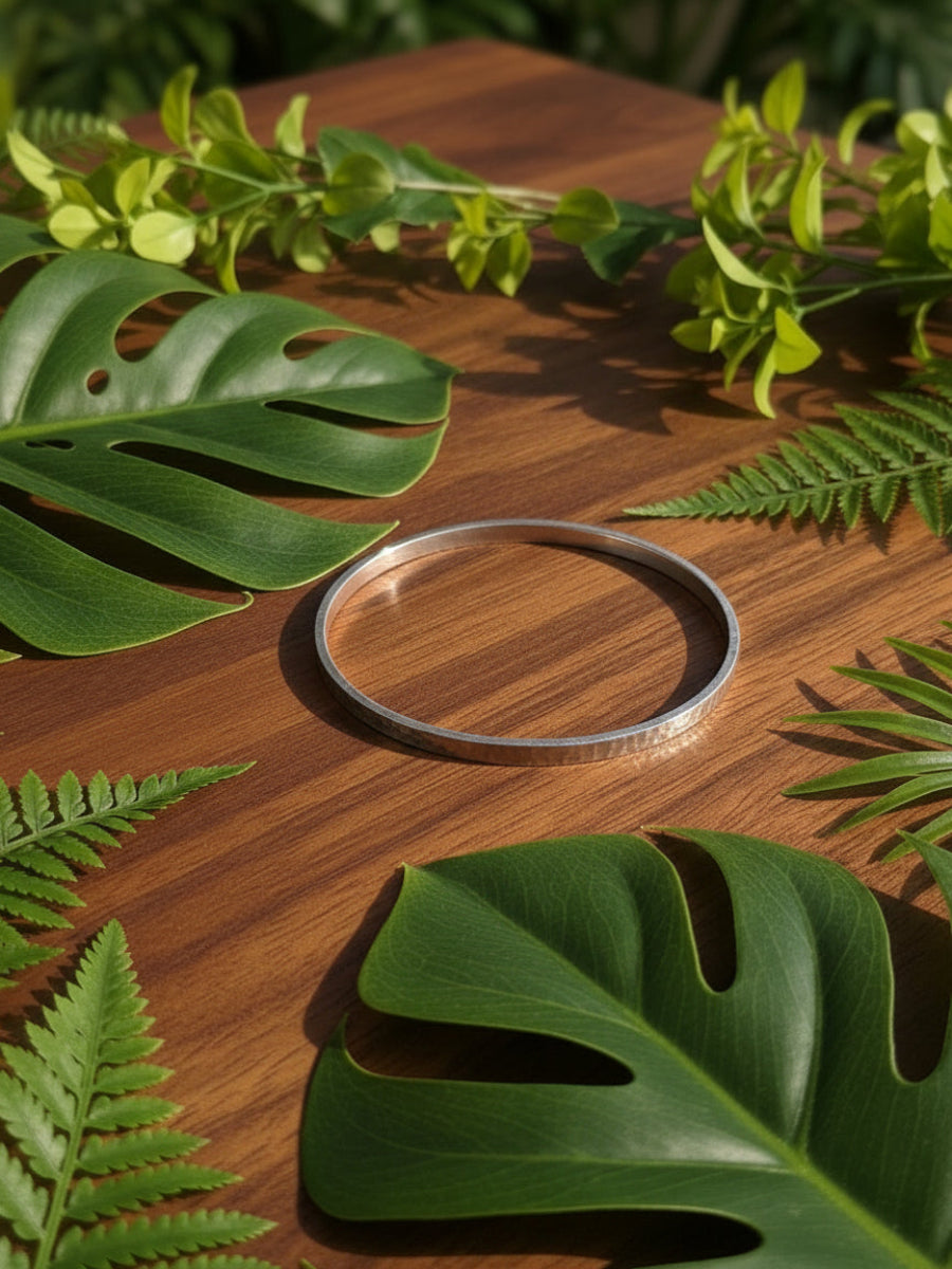 Frost Craft 925 Silver Handcrafted Single Bangle