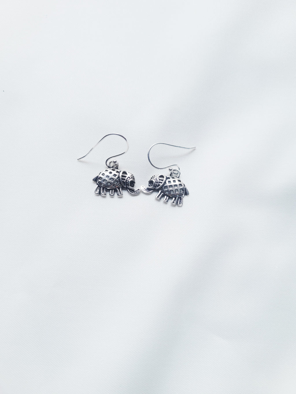 Haathi Charm 92.5 Silver Drop Earrings - Handcrafted