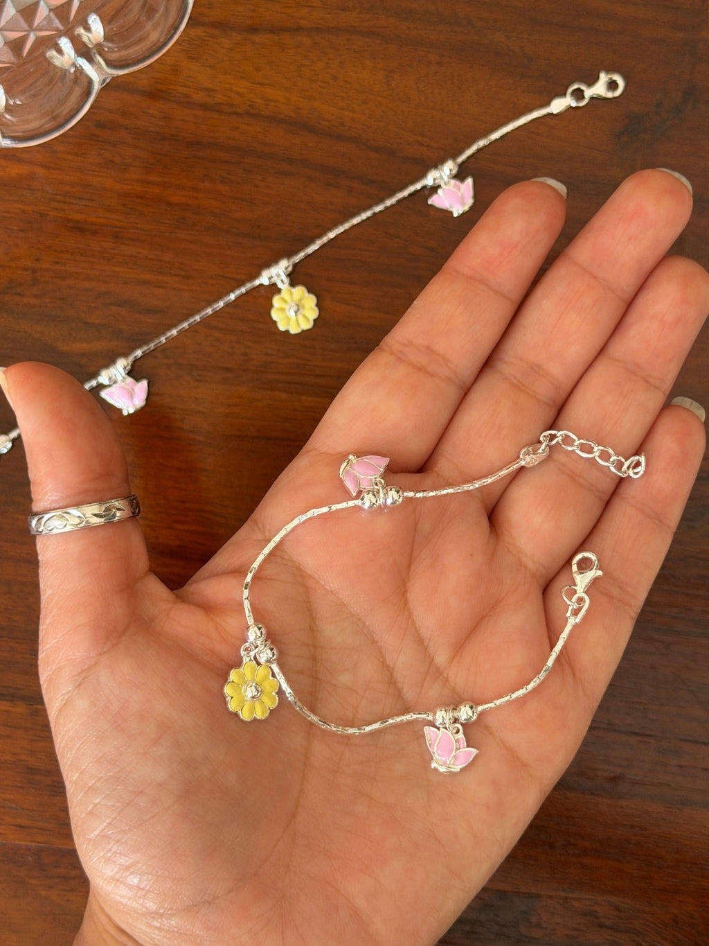 Gulbahar Little Steps - 92.5 Silver Anklets for Kids