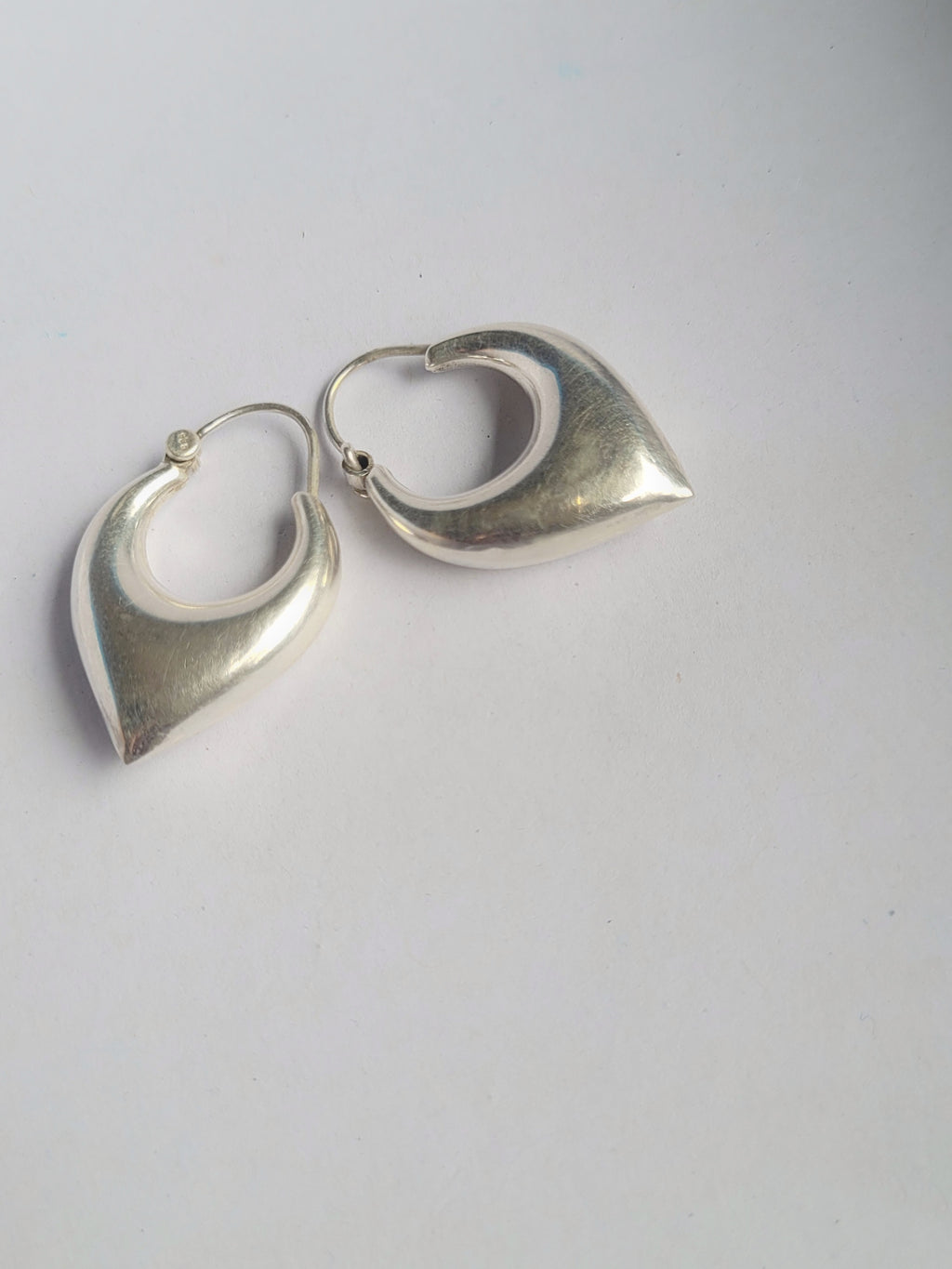 Chandrika Glow 92.5 Silver Statement Hoop Earrings