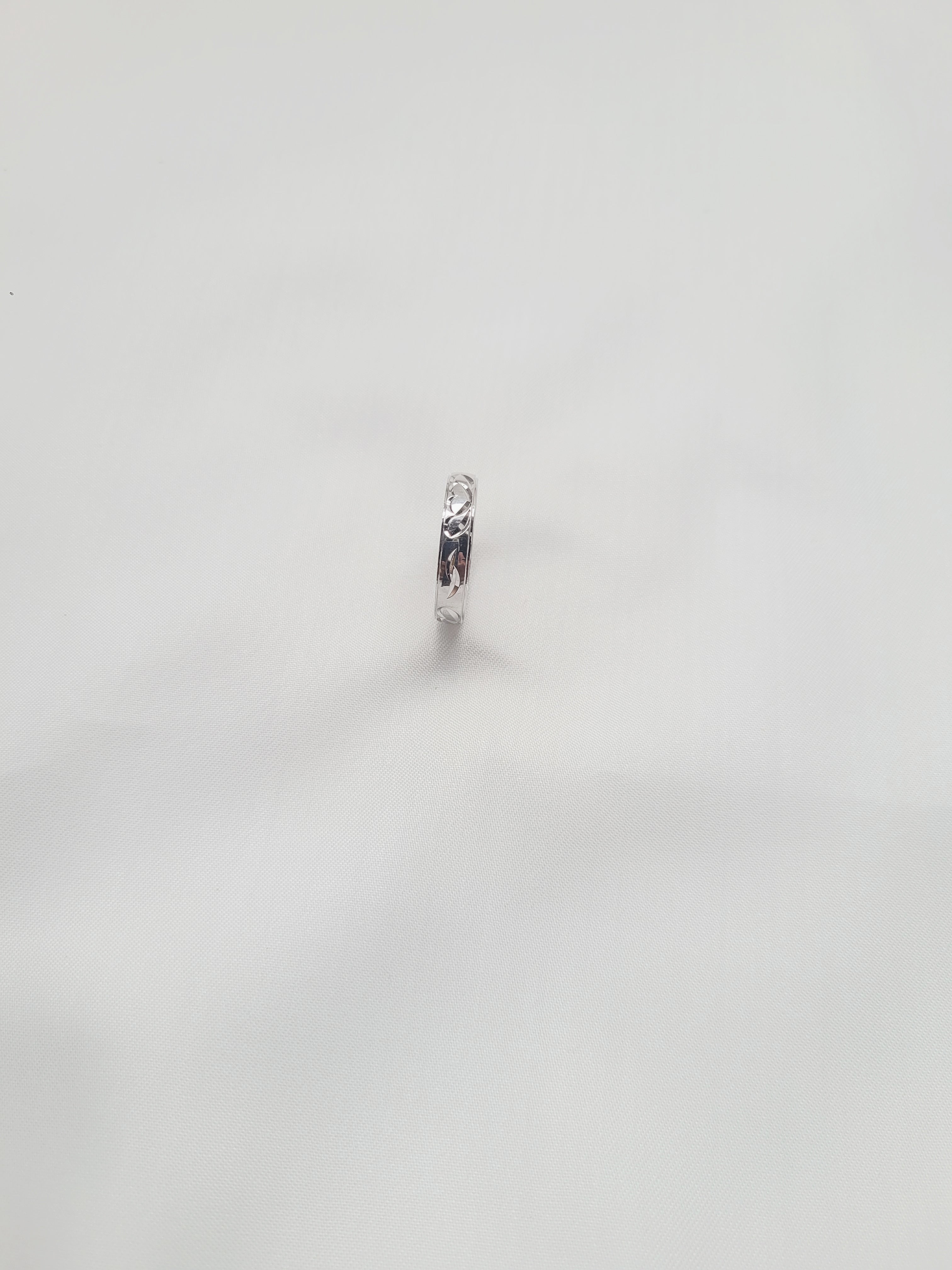 Vine Leaf Band 92.5 Silver Ring