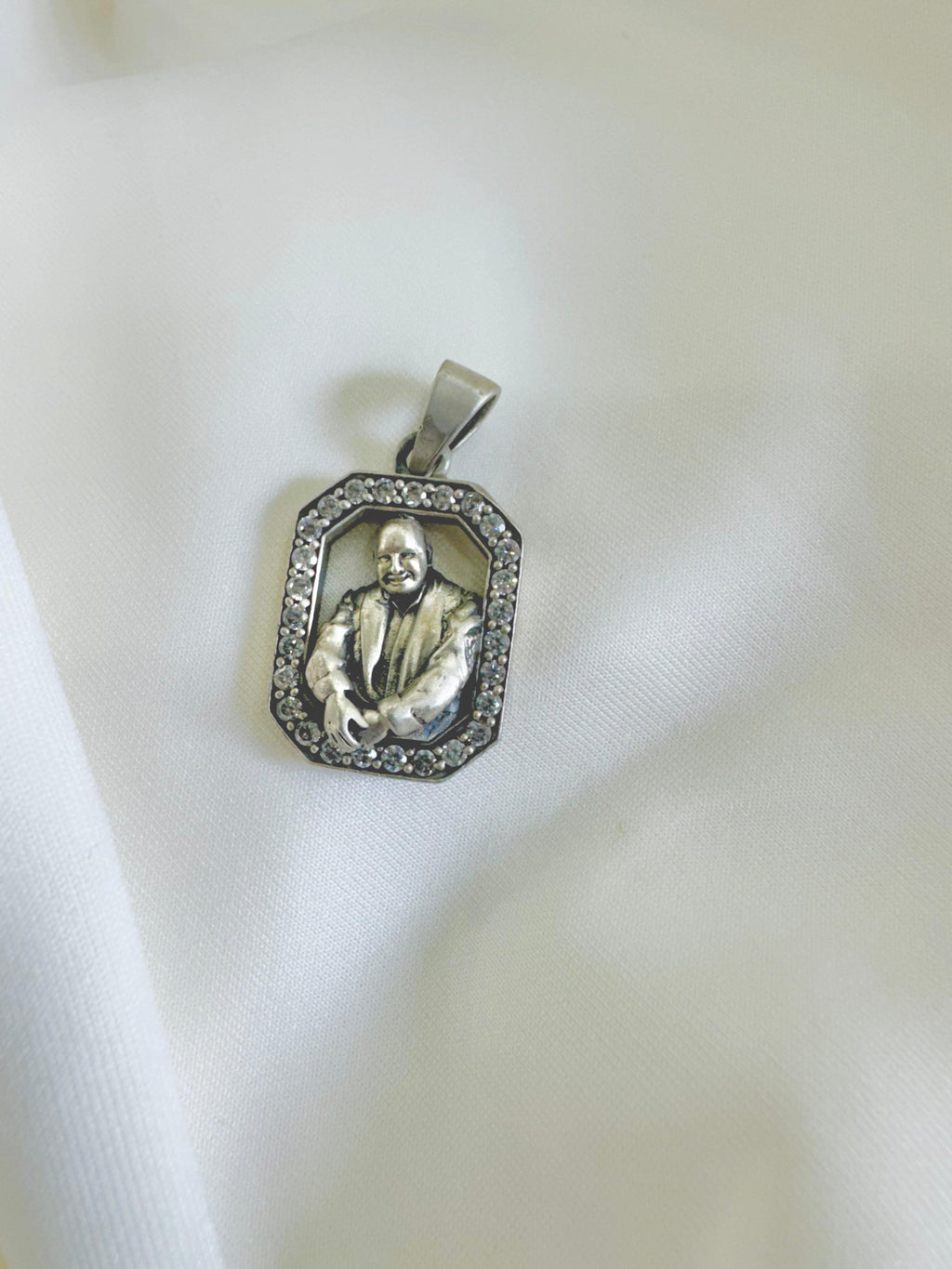Guruji 92.5 Silver Handcrafted Kavach Pendant (With or Without Chain)