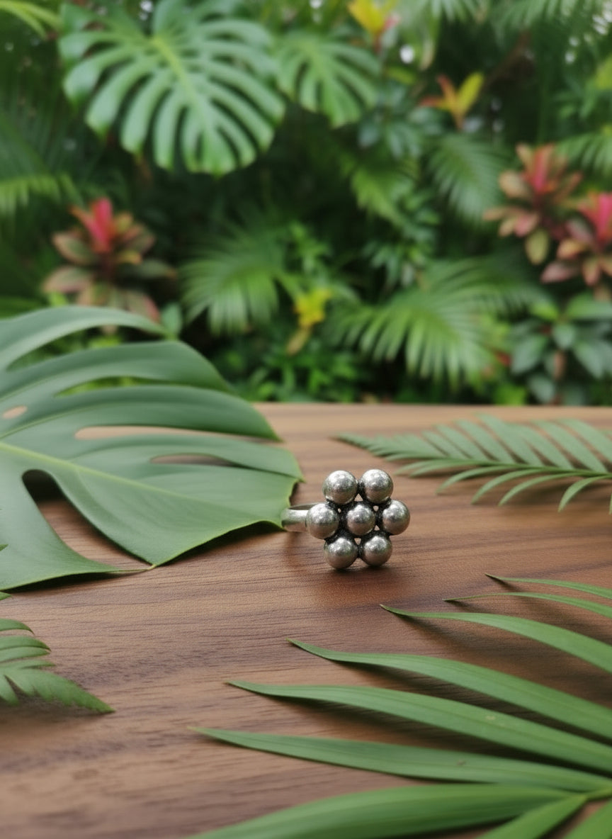 Gulika Traditional 92.5 Silver Adjustable Ring