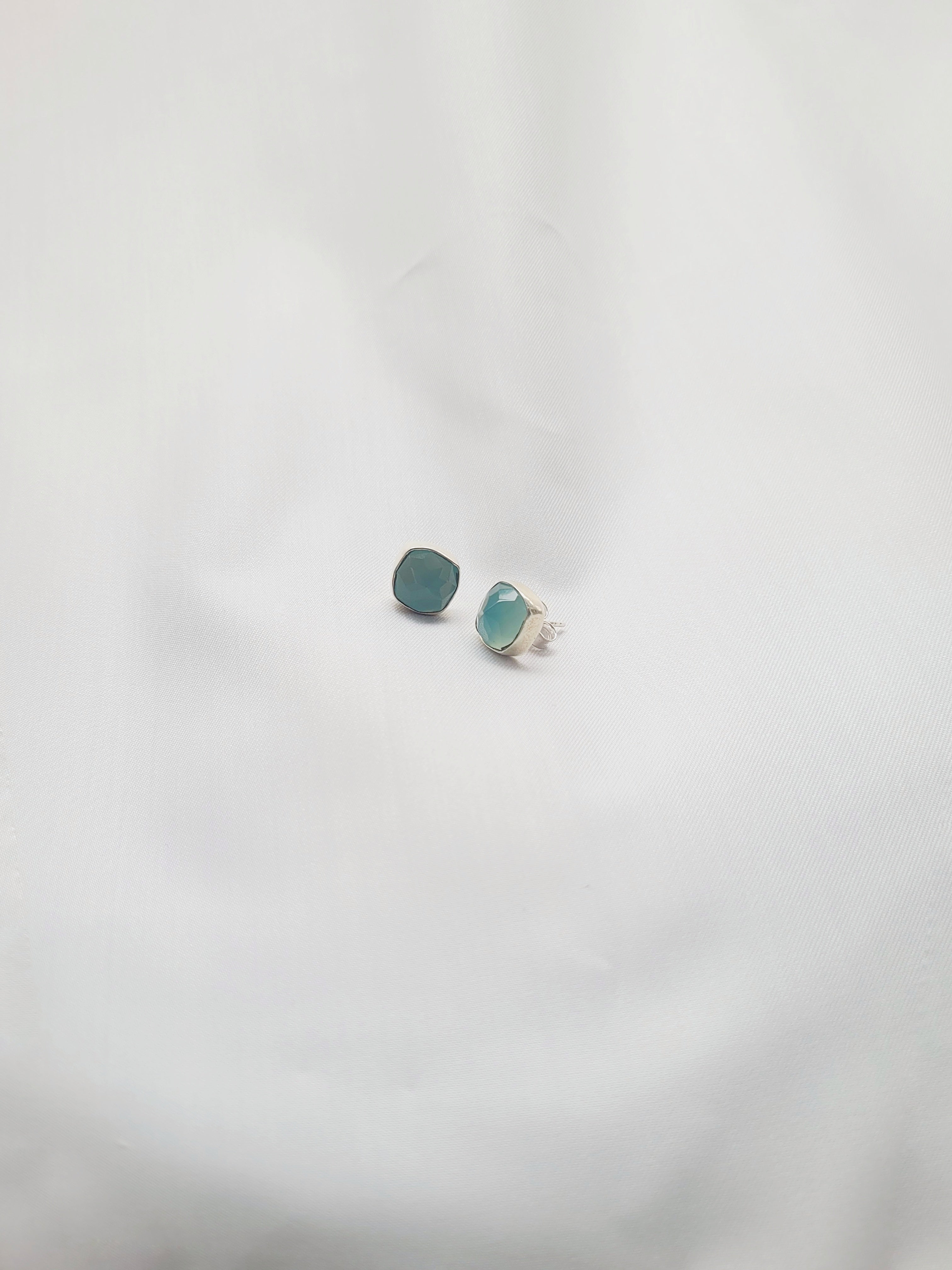 Glow Stone 92.5 Silver Studs - Handcrafted