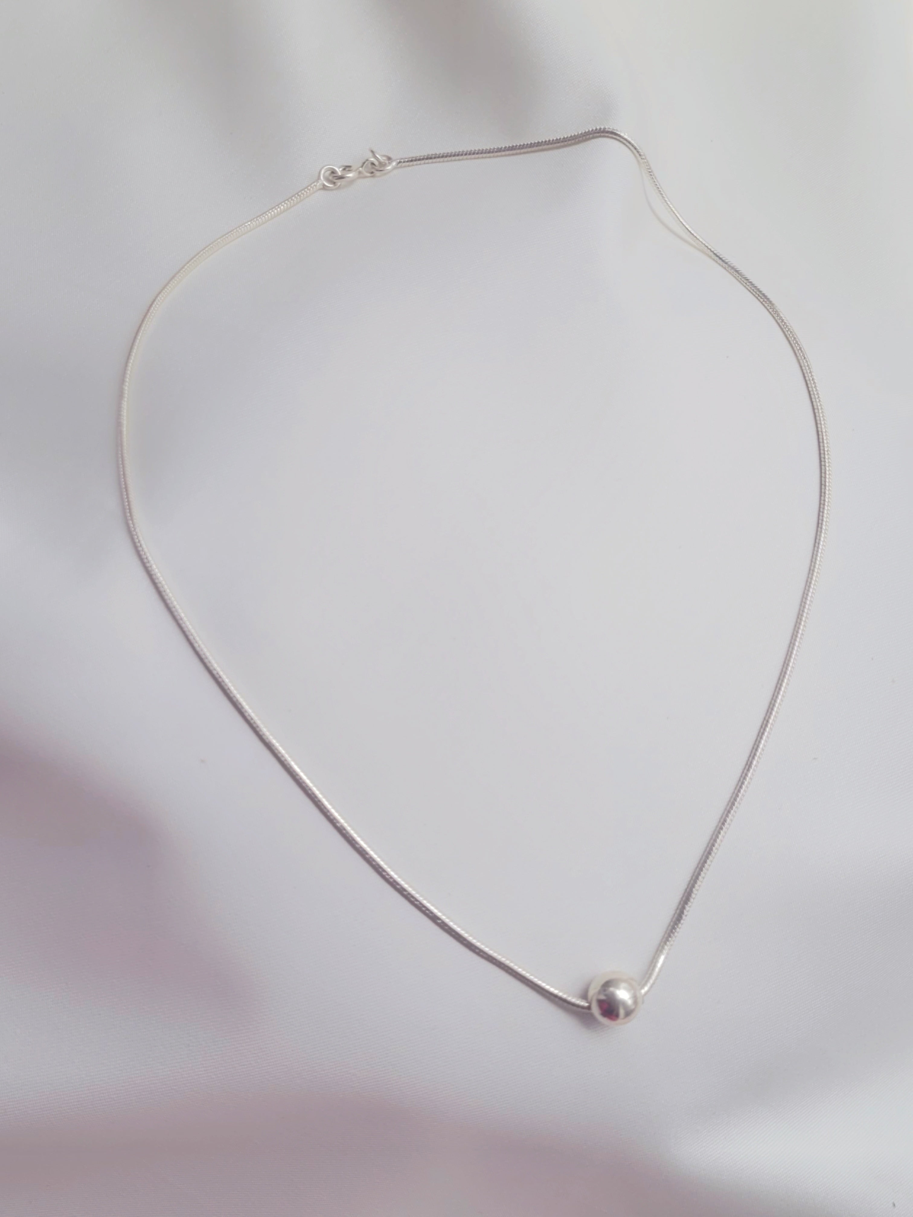 Pure Glow 92.5 Silver Pendant Handcrafted Necklace