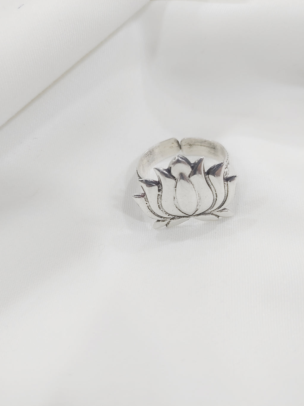 Kamalika Traditional 92.5 Silver Adjustable Ring