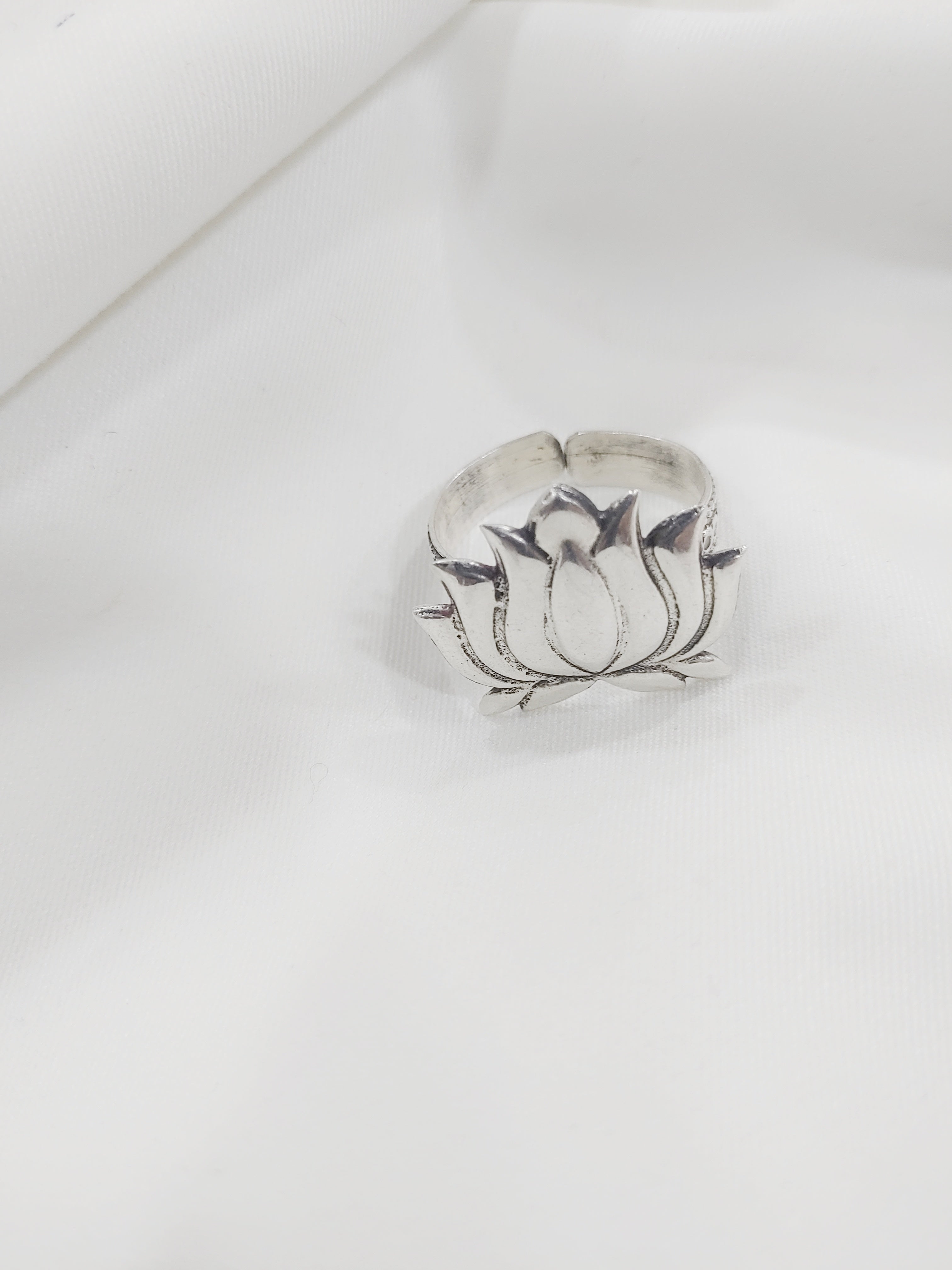 Kamalika Traditional 92.5 Silver Adjustable Ring