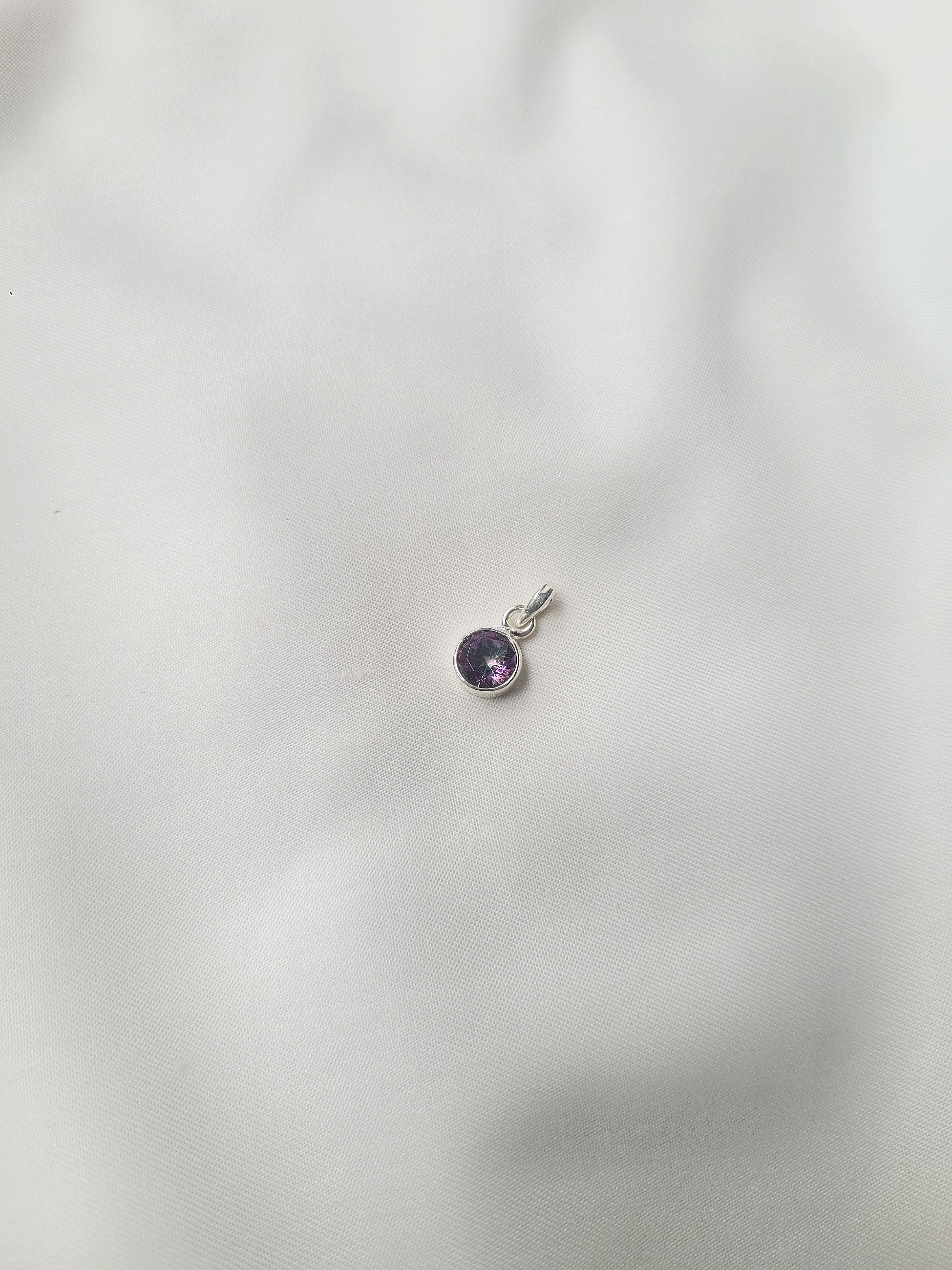 Mystic Topaz 92.5 Silver Pendant (Without Chain)